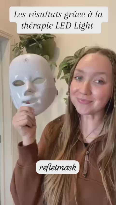 Masque de Beauté LED 7 Couleurs – Soin Complet Visage & Yeux, Éclat et Confort à Domicile